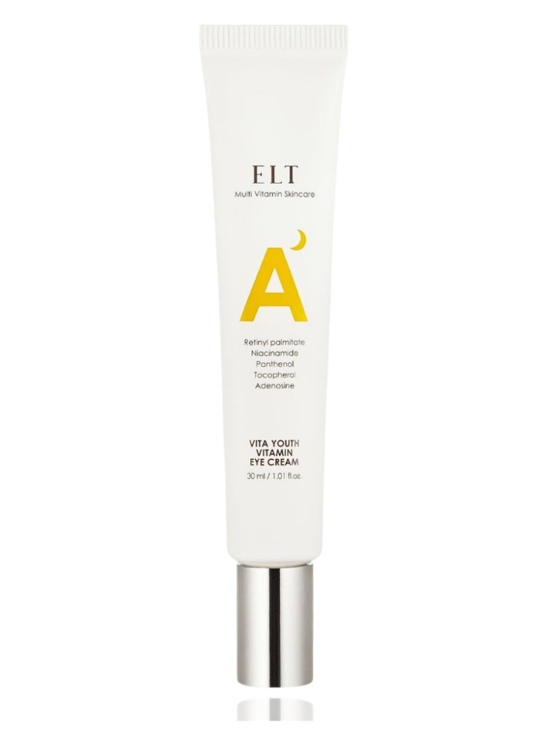 اي ال تي ELT Vita Youth Vitamin A Eye Cream 30ml – كريم عين بفيتامين A لمكافحة التجاعيد والهالات وشد البشرة - Image 1